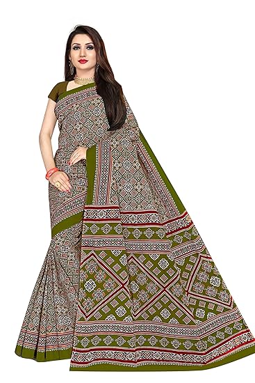 Designer Pure Cotton Saree With Blouse Piece(2225)