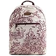 Maison d' Hermine Backpack Cotton Shoulder Backpack with Small Pouch Lightweight Bag for Travel Work Beach Perfect for Women & Men (The Miller - Red)