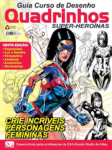 Download Guia Curso de Desenho Quadrinhos Super-Heroínas (Portuguese Edition) PDF