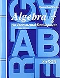 Algebra 1/2: An Incremental Development (Third Edition) (Homeschool Packet) - Tests and Answers