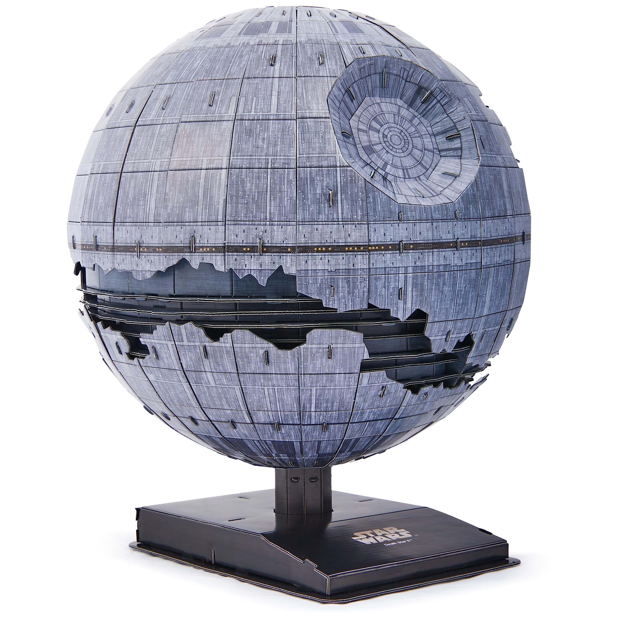 4D Build Star Wars Deluxe Death Star II Cardstock 3D Model Kit, Star Wars Gifts, Desk Décor for Fans & Collectors, 272 Pieces, 3D Puzzles, Gift Ideas for Ages 12 & Up