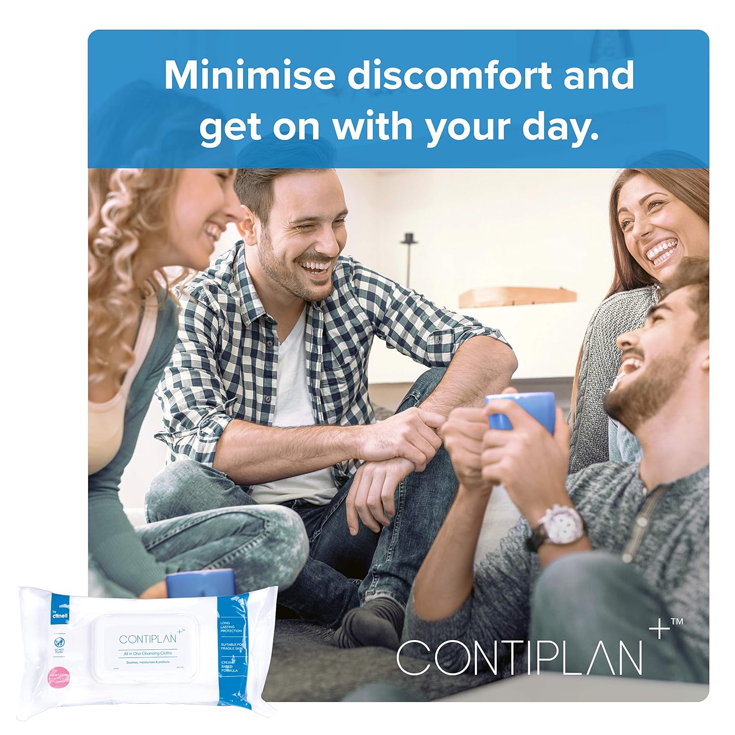 CONTIPLAN N36779 Incontinence Cleansing Cloths with Barrier Cream