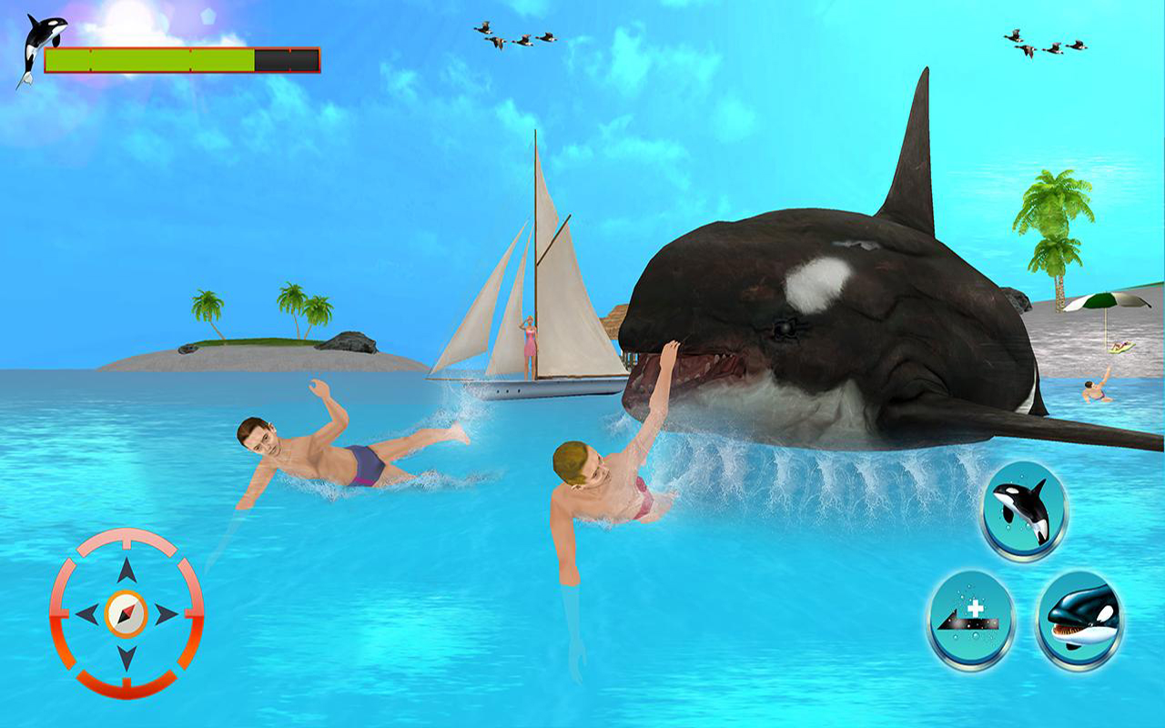 Asesina orca azul ataque de ballenas sim 3D: juego de ballenas : Amazon