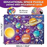 QUOKKA Giant Space Puzzle 70 pc 90x60 cm Floor Puzzle for Kids 3-5 view 2