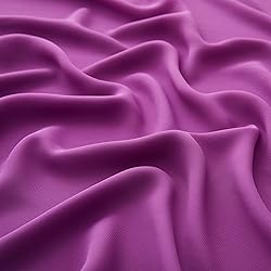 MaiMaiSuan 60" Wide Purple Chiffon Fabric by The