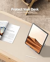 YSAGi Leather Desk Mat Large 60x35 cm Beige Non-Slip Waterproof view 7