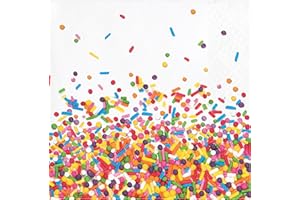 CREATIVE CONVERTING Confetti Sprinkles Beverage Napkins, 48 ct