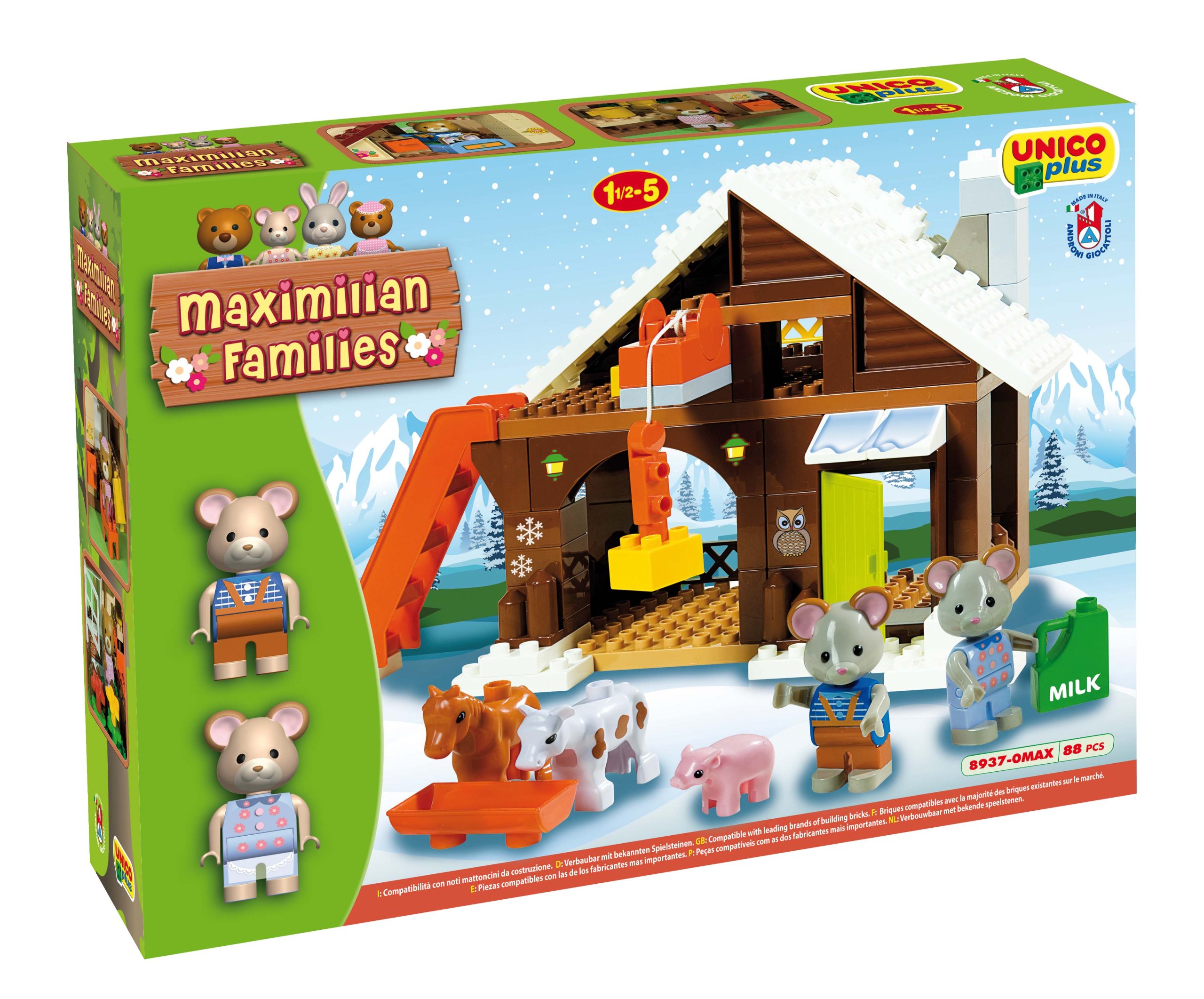 Unico Androni 8937 Max 93-Piece Toy from Age 1 - Max Building Blocks