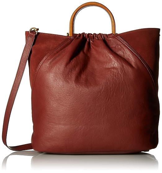 vince camuto red desert tote