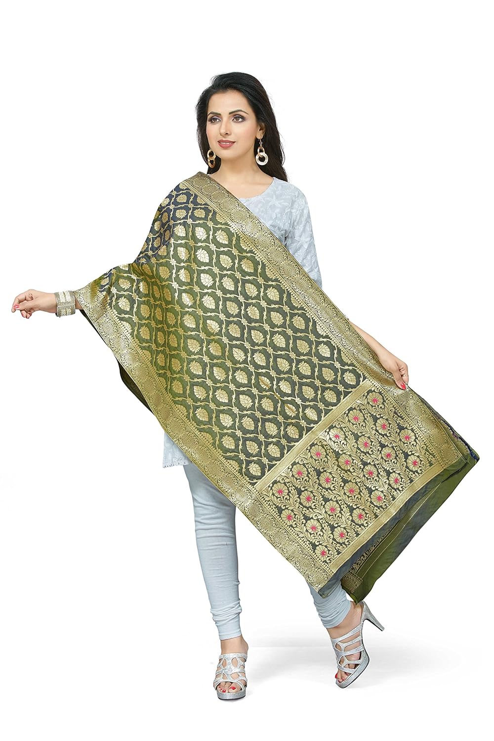 rani saahiba women's art silk dupatta