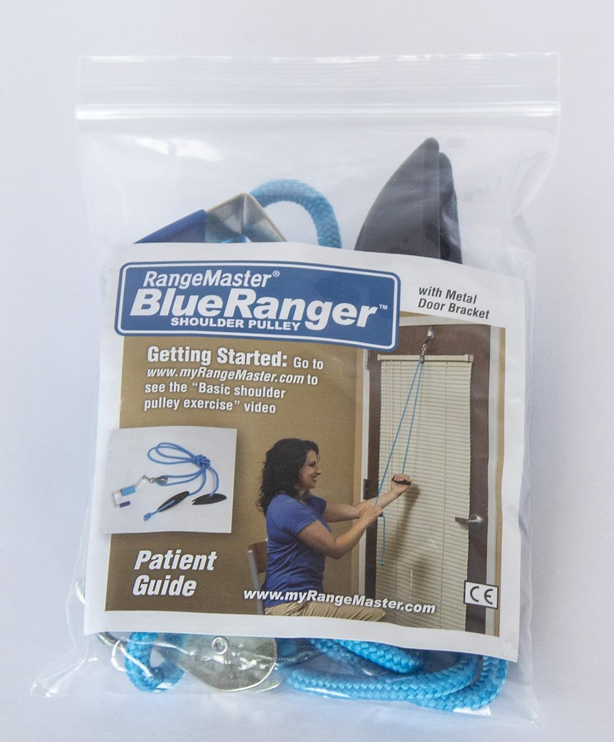 RangeMaster BlueRanger Shoulder Pulley with Patient Guide │ Aids Recovery and Rehabilitation │ Helps Enhance Pain Free Range of Motion │ Adjustable, Metal Bracket Door Attachment: Health & Personal Care