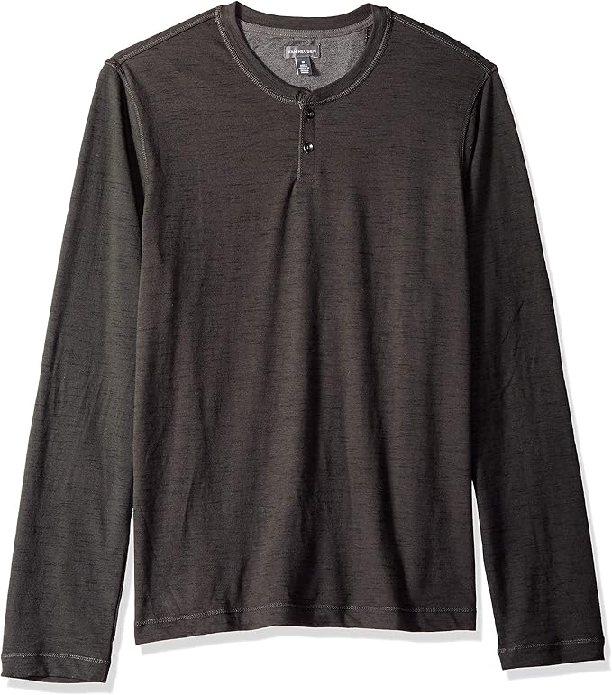 Van Heusen Men's Slim Fit Never Tuck Long Sleeve Henley Shirt at Amazon