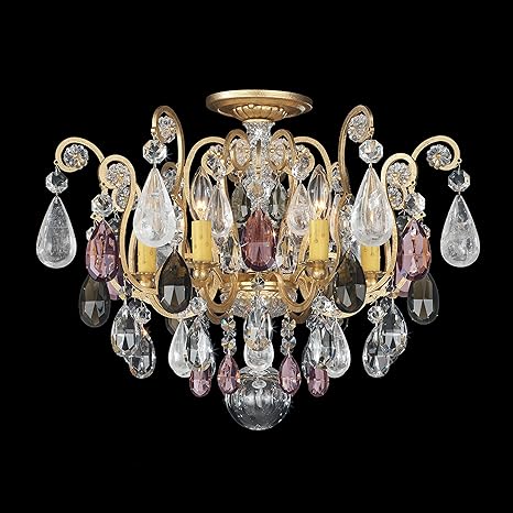 Schonbek 3584 26os Close To Ceiling Light Fixtures Gold Amazon Com