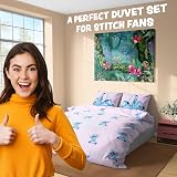 Disney Stitch Duvet Cover Set Kids Teens Single Double Pink Stitch view 5