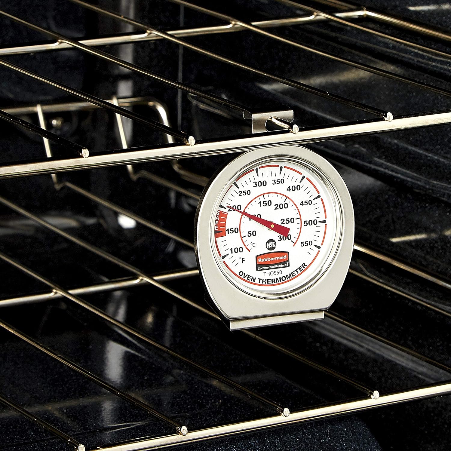 Rubbermaid Commercial Products Stainless Steel Instant Read Oven/Grill/Smoker Monitoring Thermometer: Industrial & Scientific