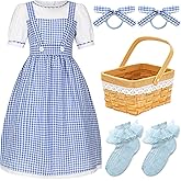 Leadinor Girls Book Storybook Character Costume, Halloween Costumes Dress Up for Kids