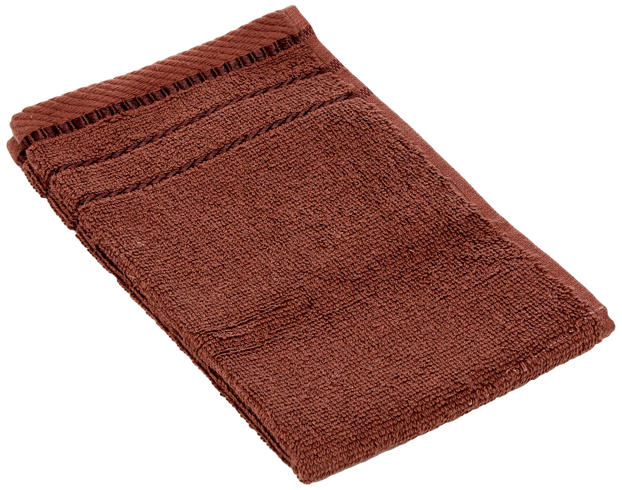 Gözze - Set of 4 Guest Towels, Berlin, 100% Cotton, 30 x 50 cm - Chocolate