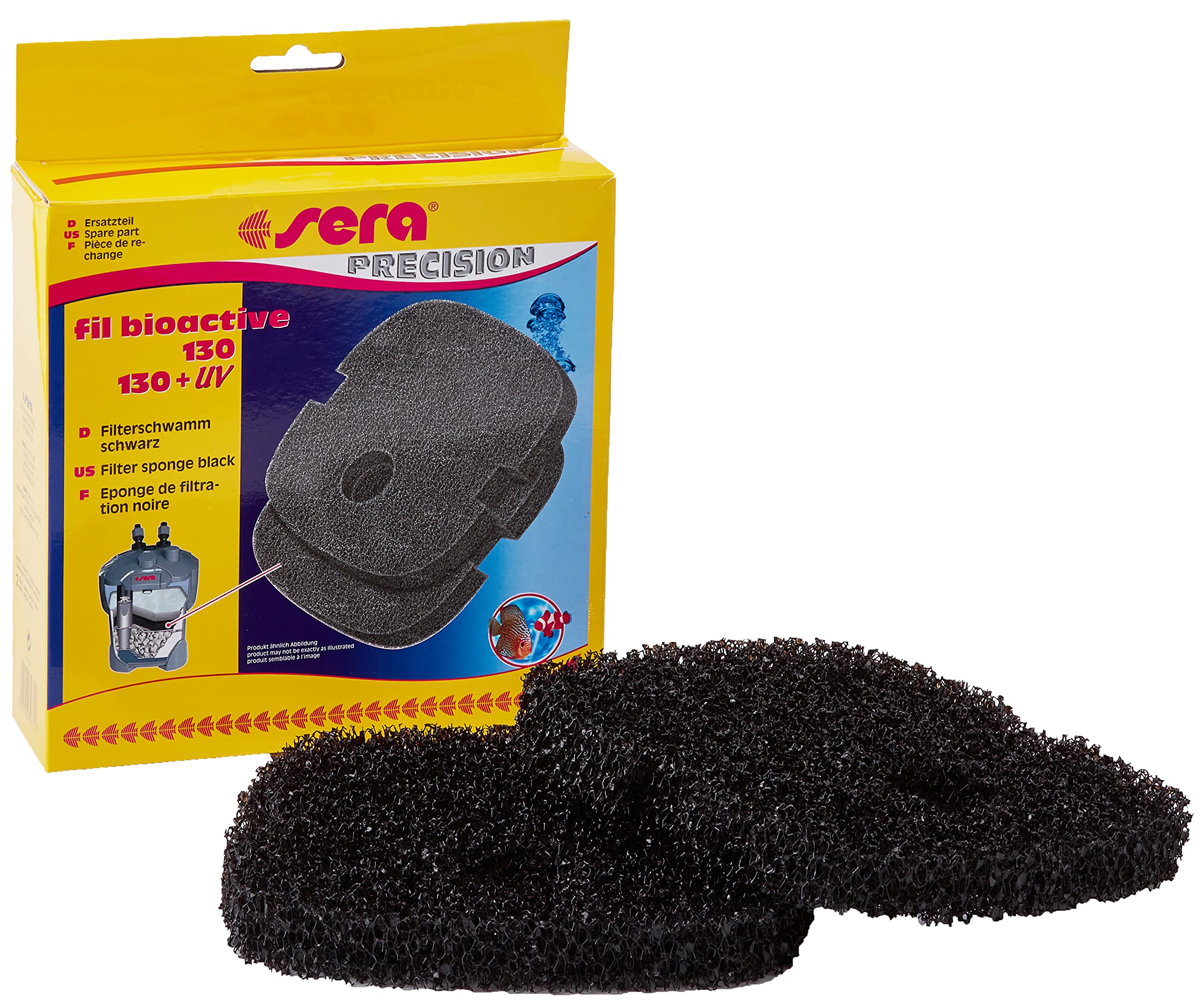 Eera Filter Sponge Black Accessory for Aquarium, Multicoloured, One Size