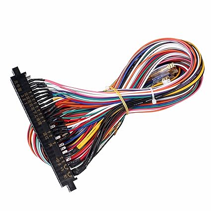 Eg Starts Arcade Jamma 56 Pin Interface Cabinet Wire Wiring Harness Loom Multicade Arcade Pcb Cable For Arcade Machine Video Game Consoles Jamma