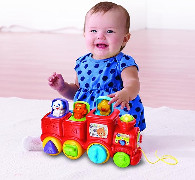 vtech pop up friends train