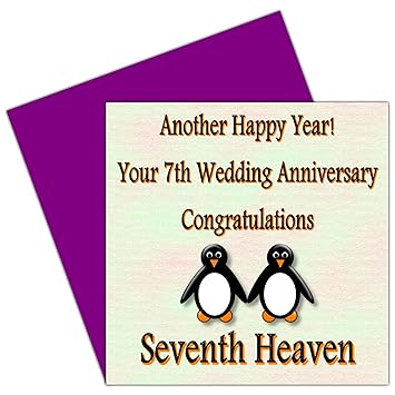 On Your 7th Wedding Anniversary Card 7 Years Wool Anniversary