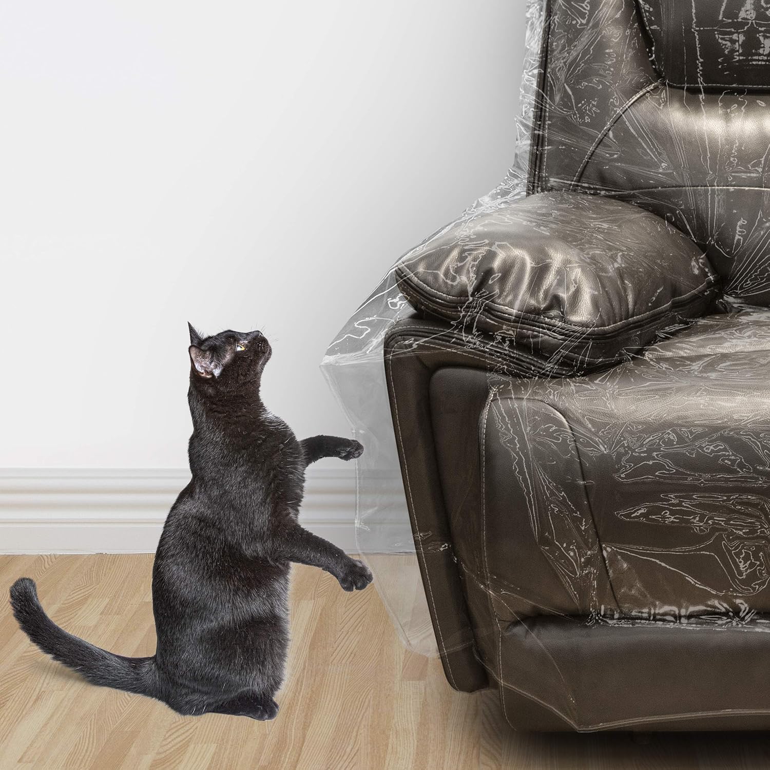 Besti Plastic Couch Cover for Pets - Clear Slipcovers for Big Sofas - Dust, Water, Dirt Furniture, Upholstery Protectors for Home, Living Room - Dog and Cat Scratch, Pee and Sit Deterrent - 96x42x40: Kitchen & Dining