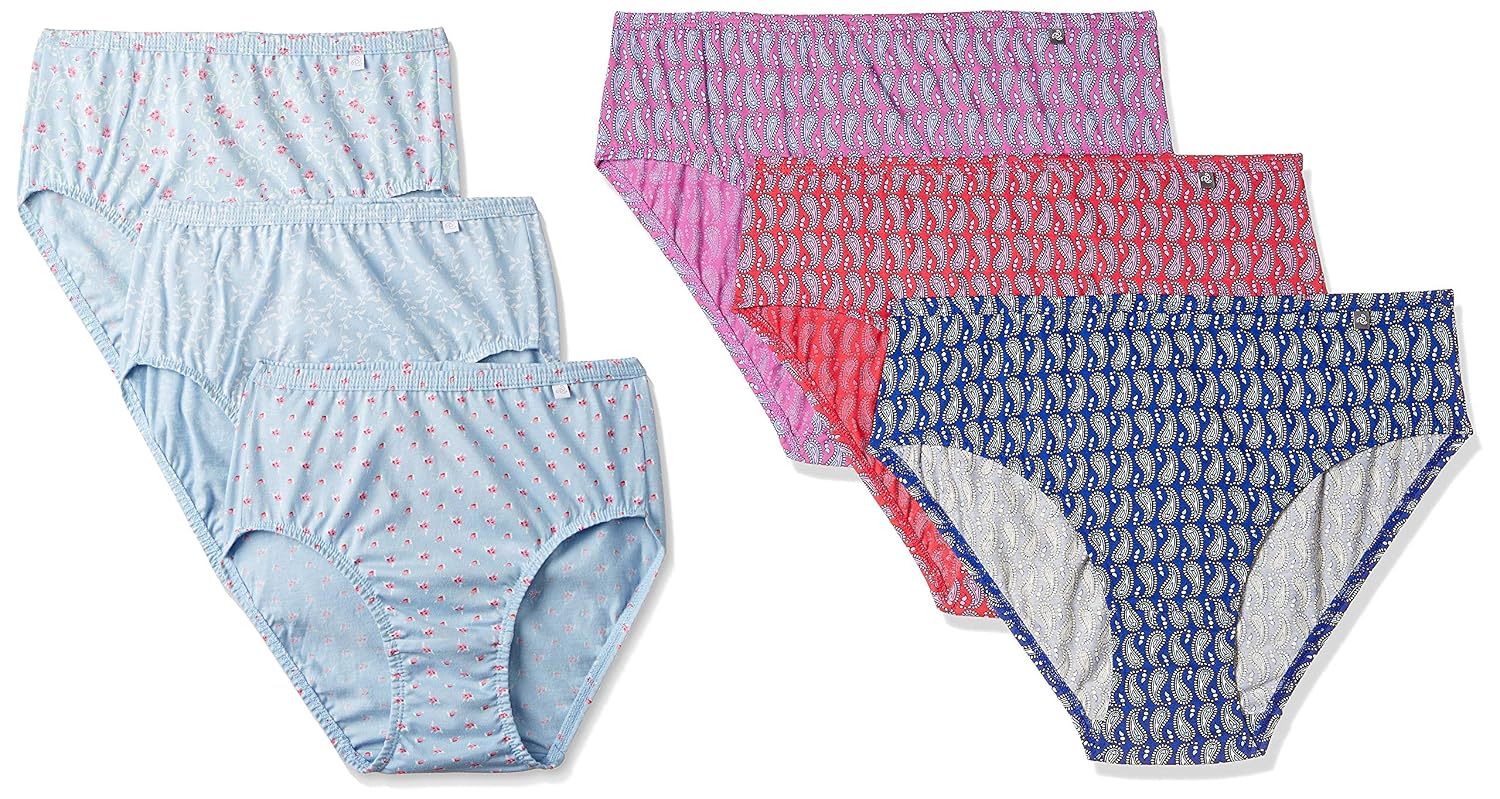 Buy Jockey Women's Cotton Hipster (Pack of 6) (Colors May Vary) (1406