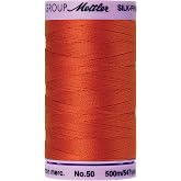 Mettler Silk-Finish Solid Cotton Thread, 547 yd/500m, Paprika
