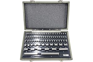 TEXALAN(R) Gauge Block Set Gage Blocks Grade Economy Rectangular for Precision Calibration (81 PCS)