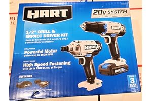 Hart 20v drill and impact driver kit