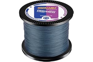 RIKIMARU Braided Fishing Line Abrasion Resistant Superline Zero Stretch&Low Memory Extra Thin Diameter 327-1094 Yds, 4-180LB