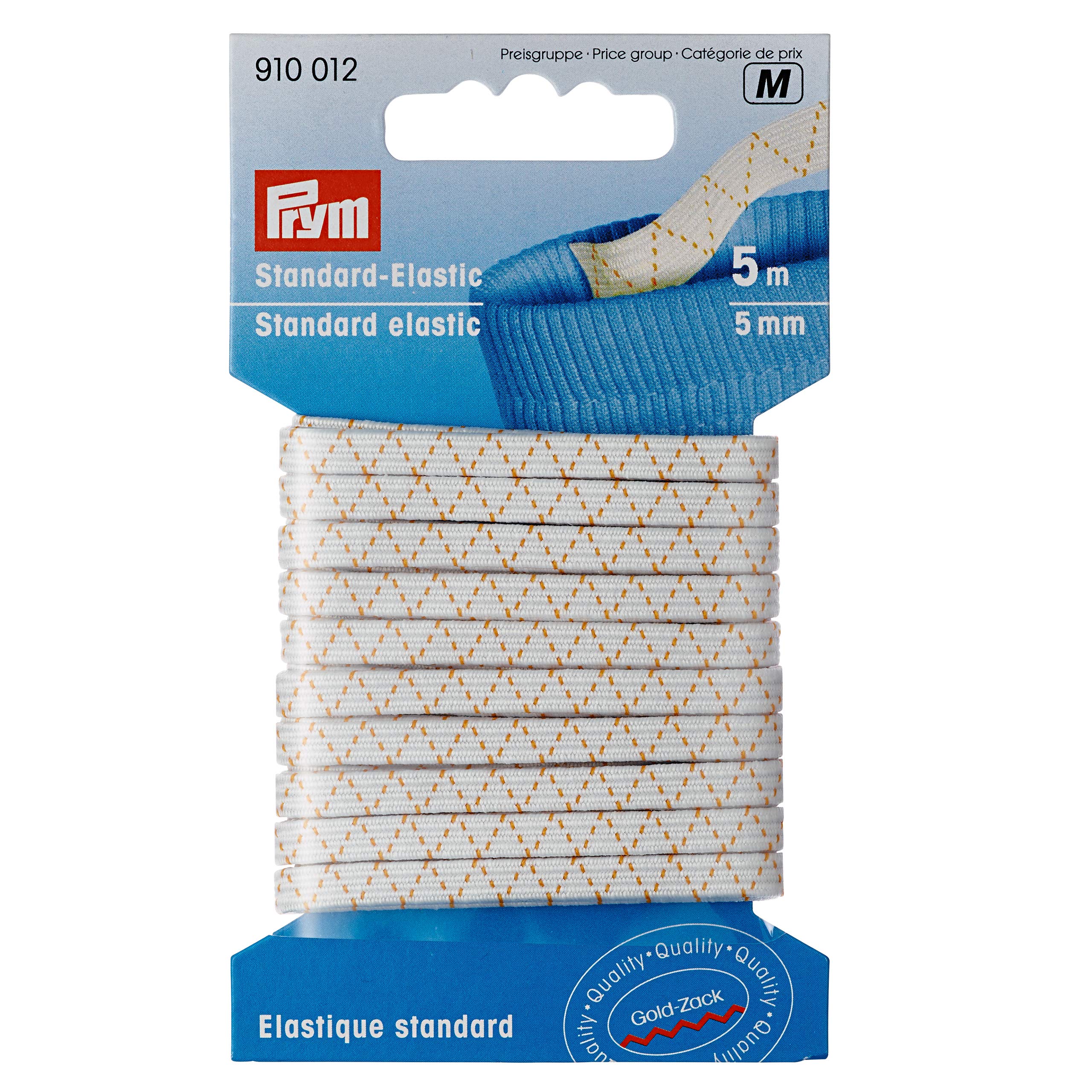 Prym 5 m x 5 mm Standard Elastic, White — image 1