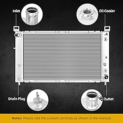 DWVO 28'' Core Full Aluminum Radiator Compatible