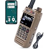 BTECH UV-PRO (TAN) IP67 Dual Band VHF/UHF Two-Way Radio - APRS, Bluetooth, GPS, Text Messaging, Aviation Band Scanner, NOAA Weather Alerts, USB-C Rechargeable Battery