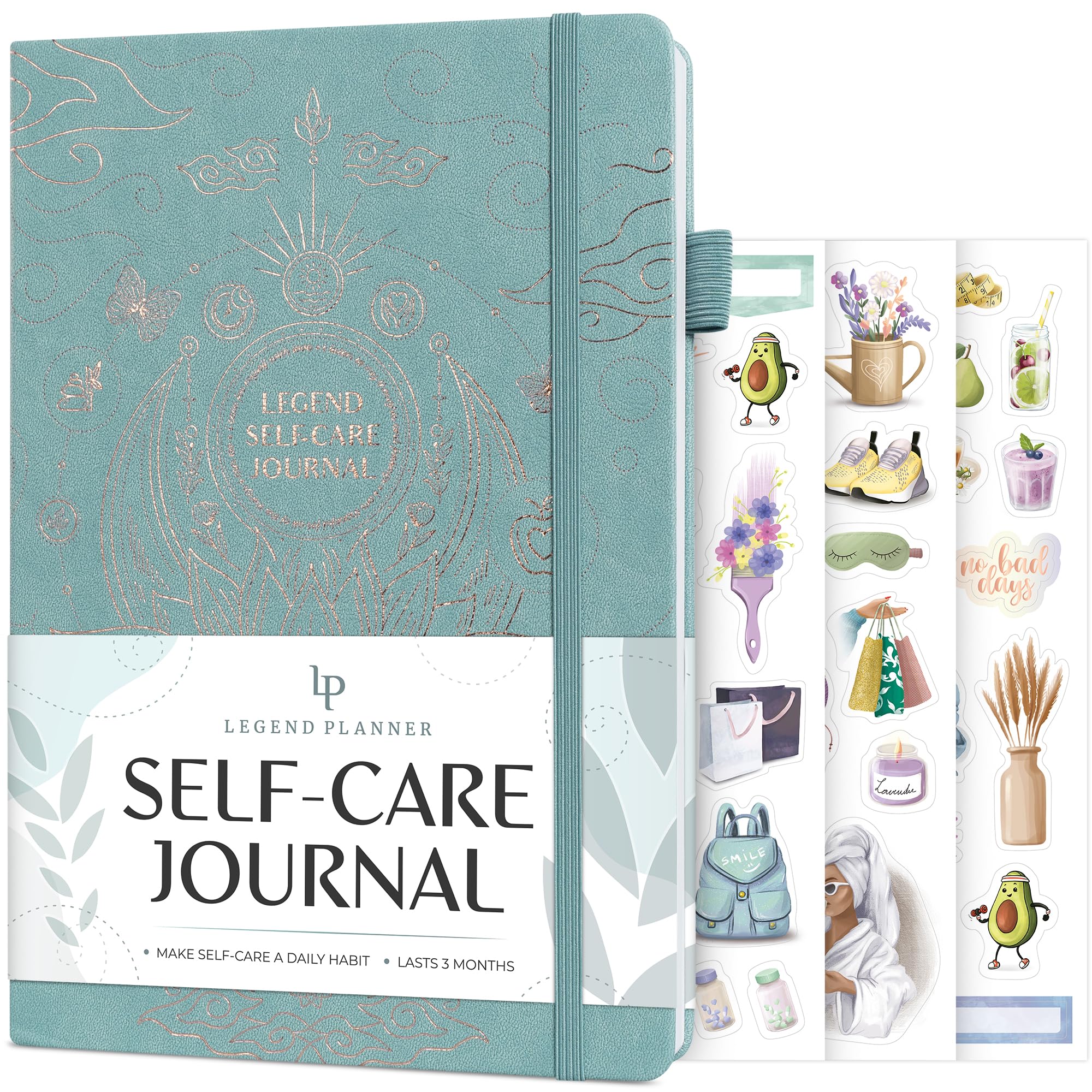 Legend Self-Care Journal – Guided Daily Reflection Journal to Support Mental & Physical Health – Daily Mood, Meditation & Personal Development Notebook – 26.5x18.5cm, Lasts 3 Months (Blue Surf) — image 1