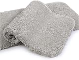 Non Slip Bath Mat 2 Pack 40x60cm Light Gray Ultra Soft Thick