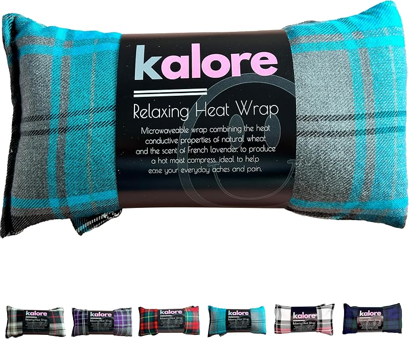 Kalore KALORE Turquoise Tartan Heatpack XL 800g Wheat | Heat Wrap