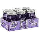 Ball Jar Ball Heritage Collection Pint Jars with Lids and Bands, Purple, Set of 6