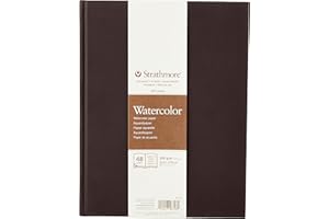 Strathmore (467-8 STR-467-8 48 Sheet No 140 Watercolor Art Journal, 8.5 by 11", 8.5"x11", White, 24