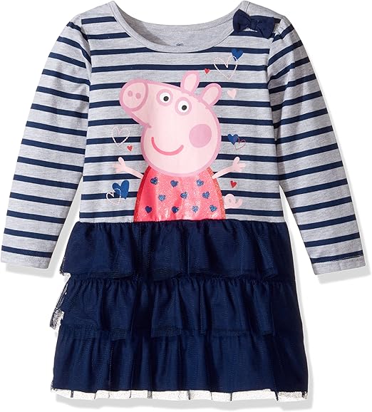 peppa pig long sleeve dress