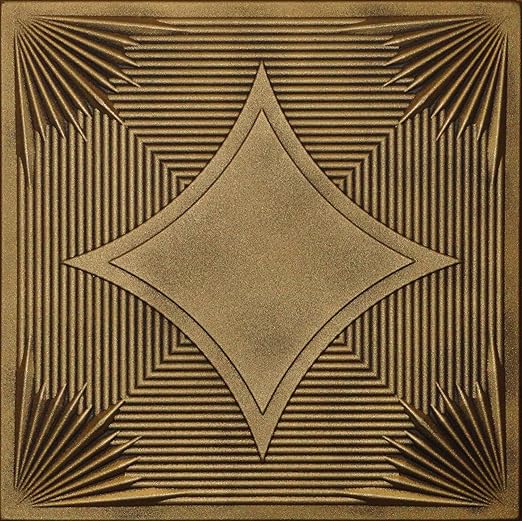 Amazon Com R14 Antique Brass 20x20 Amazing Styrofoam Tin Look