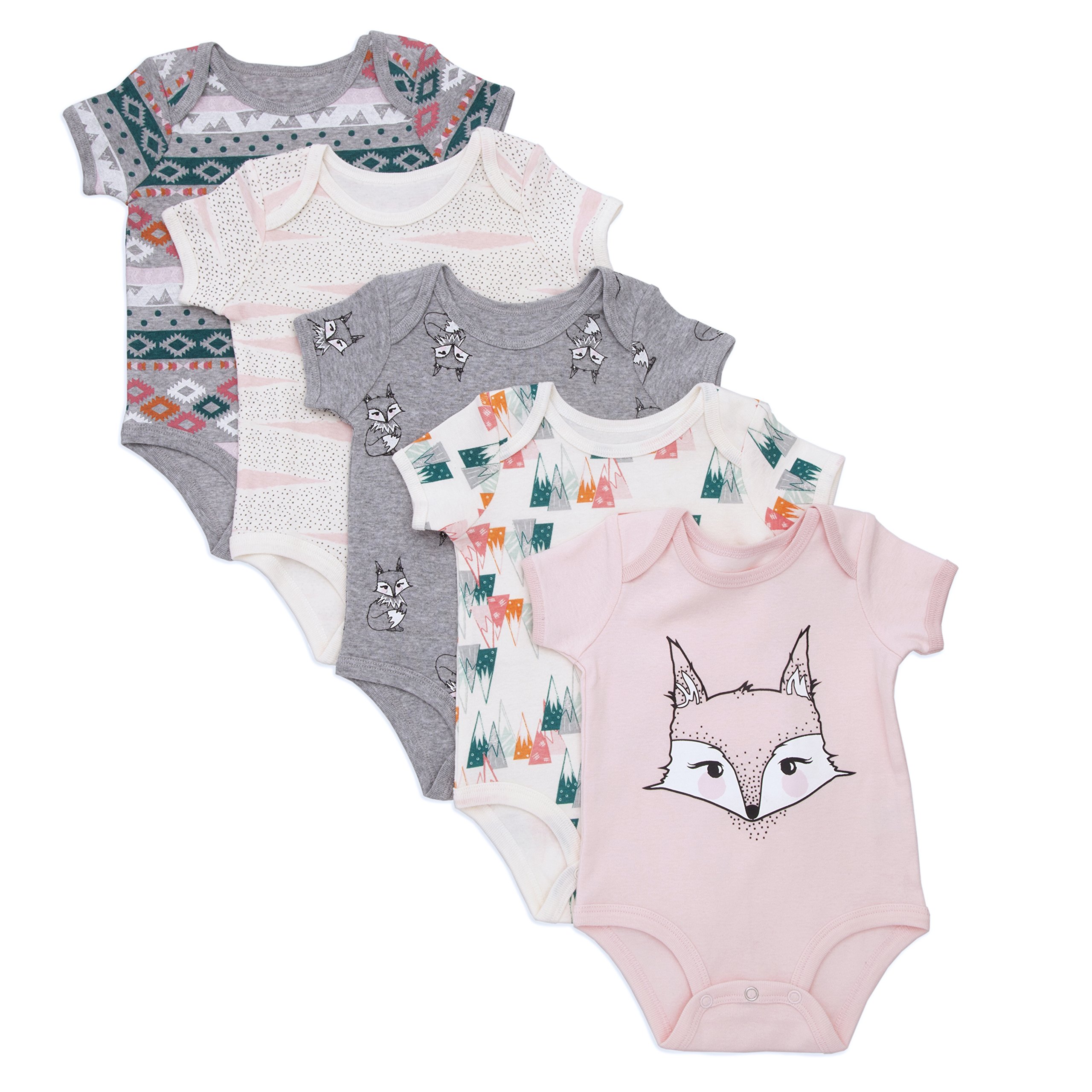 Rosie Pope Baby Pack Bodysuit, Pink, 0-3 Months in Kuwait