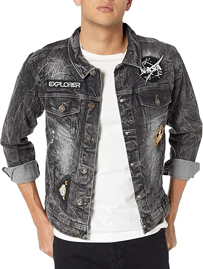 mens sand denim jacket