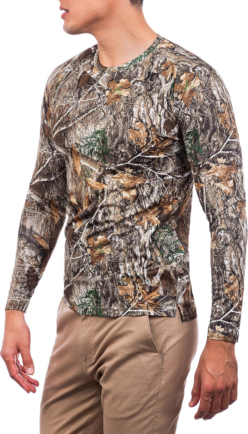 Hurley Men's Quick Dry Realtree Long Sleeve Shirt: Clothing