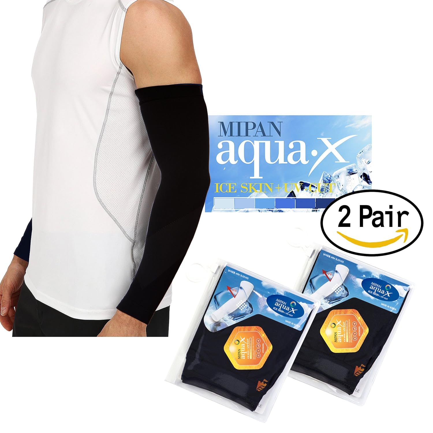 Aqua X ARM Sleeves for Men and Women Sun Protective Skin UV