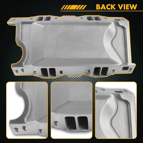 JGHYPERX DM-3812 55026 7576 INTAKE MANIFOLD ALUMINUM DUAL PLANE COMPATIBLE WITH CHRYSLER MOPAR AIR GAP SMALL BLOCK LA MAGNUM DODGE JEEP 1967-2003 318 340 360 1,500-6,500 RPM SILVER