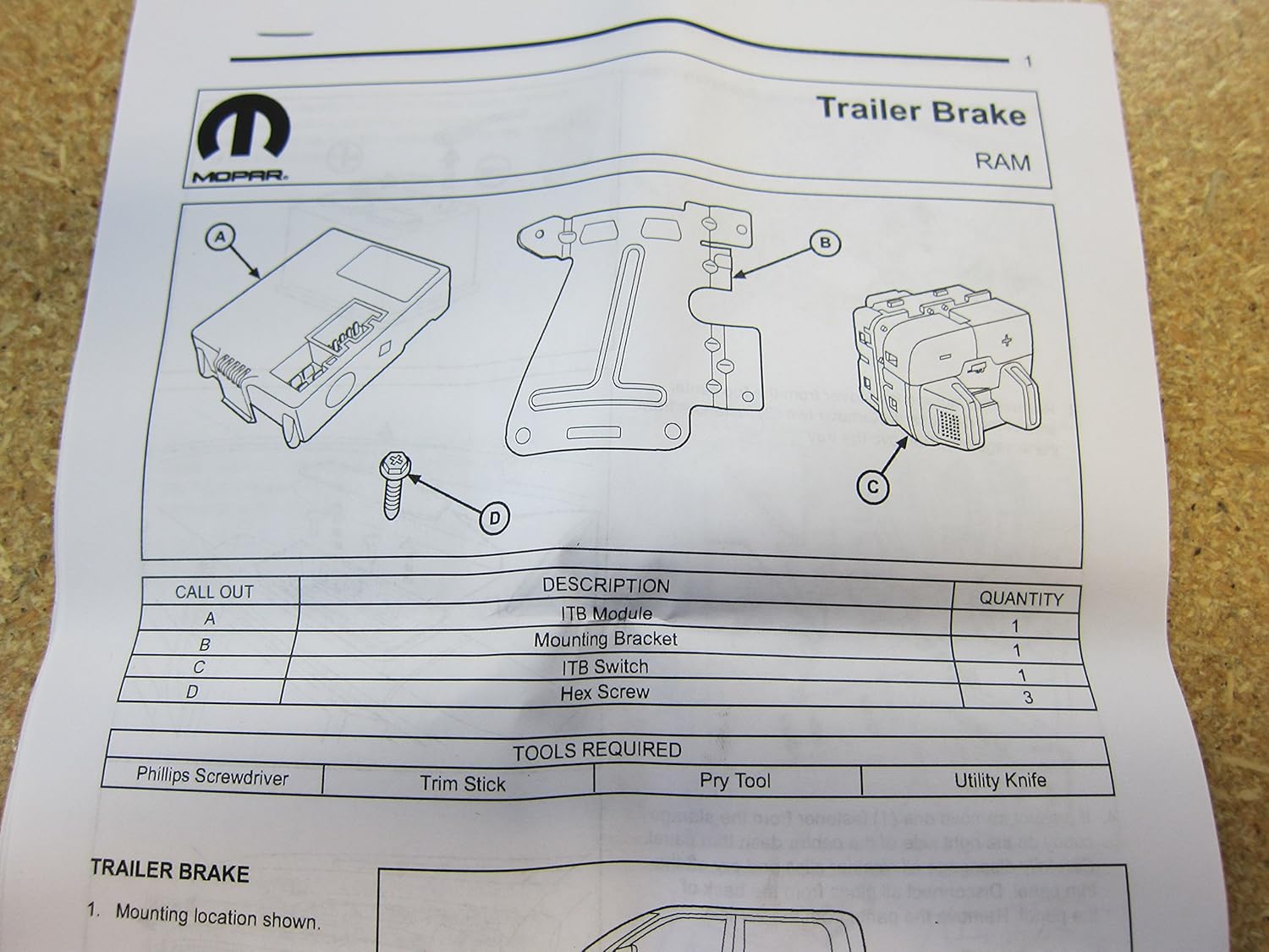 Amazon.com: Dodge Ram Integrated Trailer Brake Controller Module Factory  Mopar OEM: Automotive