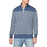 Brooks Brothers Mens Long Sleeve Mariner Stripe Half-Zip