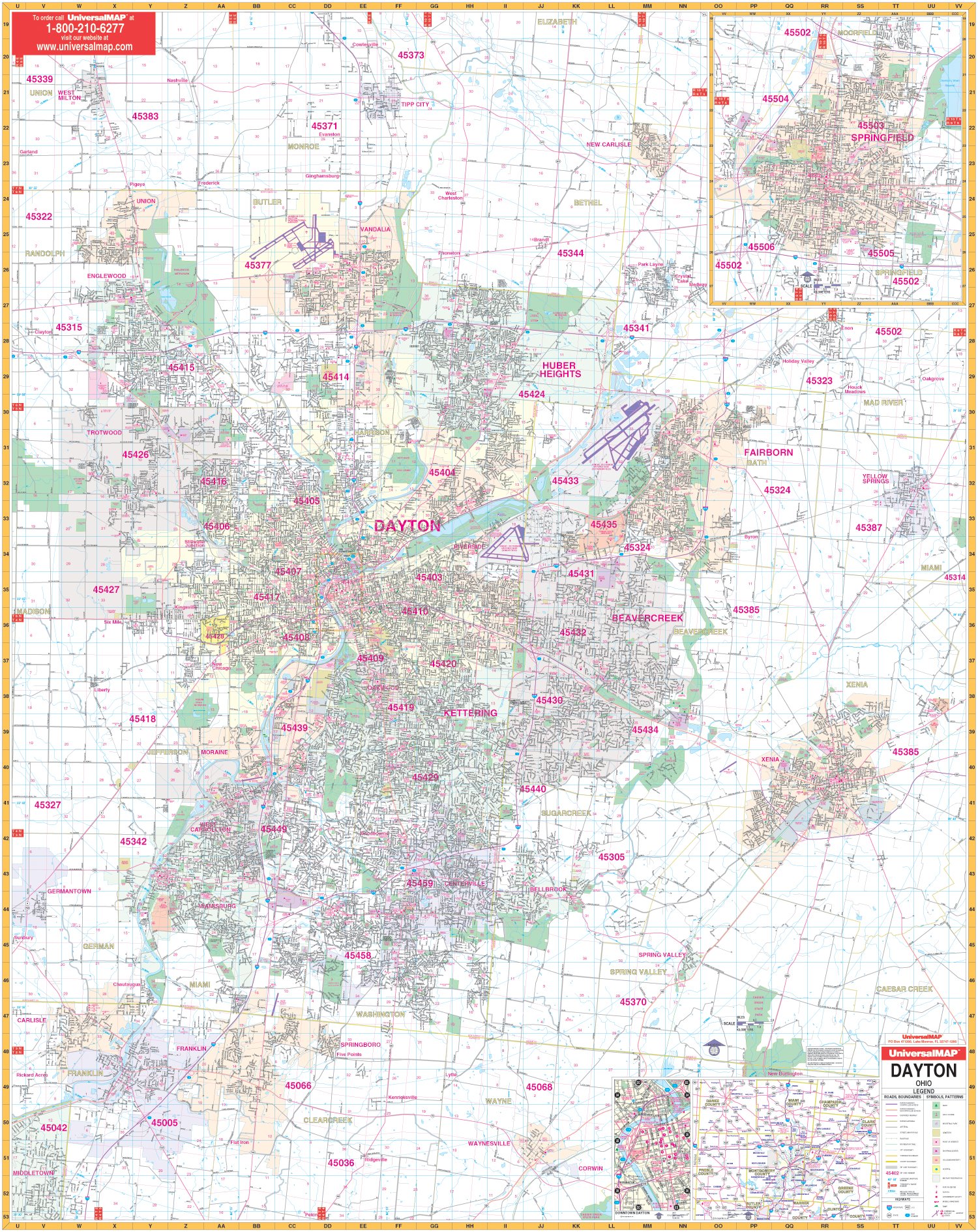 Dayton City Limits Map 2009 Dayton, Oh (City Wall Maps): Seeger Map: 9780762508419: Amazon.com:  Books