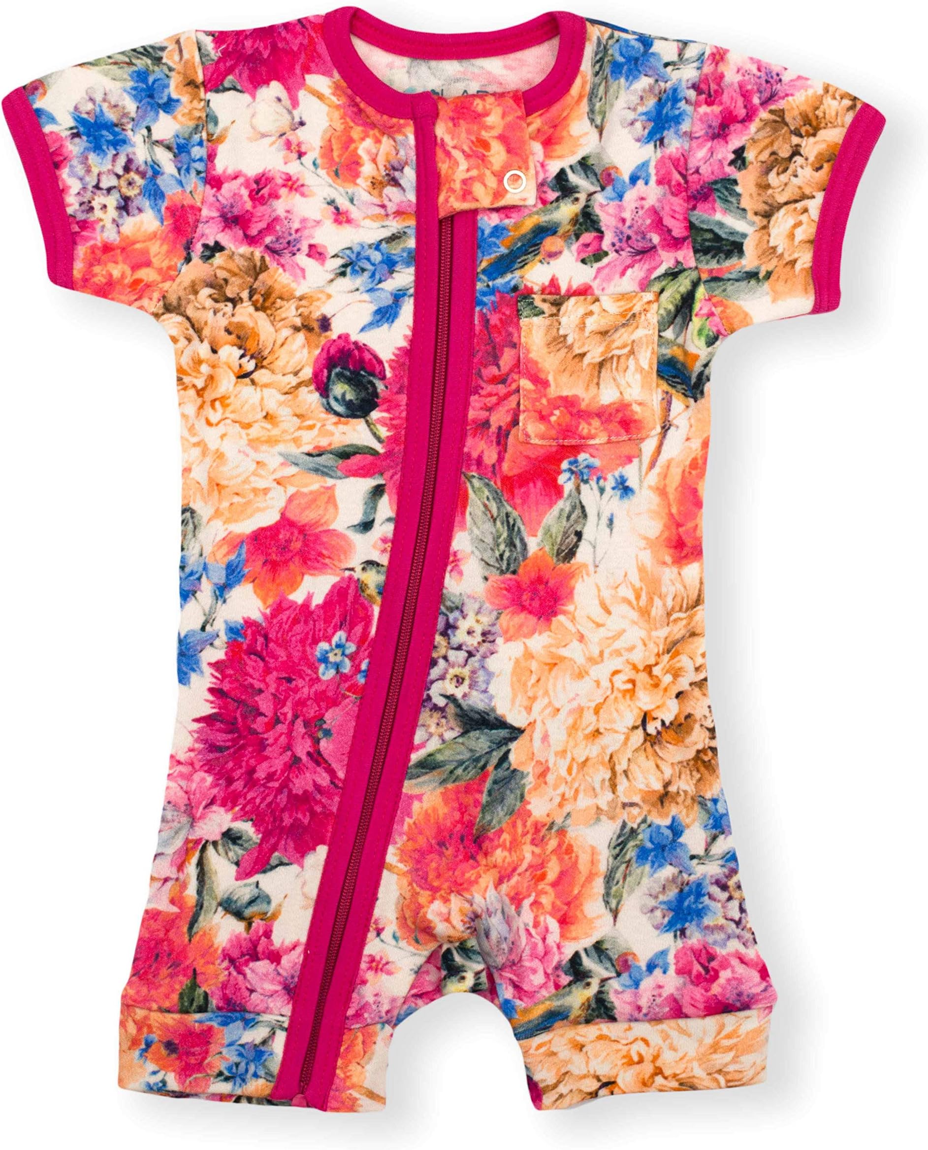 Earthy Organic Baby Zipper Romper Boy Girl (7 Sizes: Newborn-24M) 100% Organic Cotton